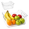 Imagen de Recipiente plastico transparente con asas-multiuso rectangul