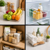 Imagen de Recipiente plastico transparente con asas-multiuso rectangul