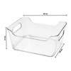 Imagen de Recipiente plastico transparente con asas-multiuso rectangul