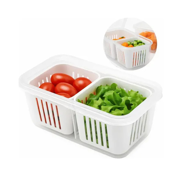 Imagen de Vianda con rejilla doble para conservar alimentos frescos