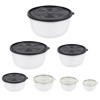 Imagen de Viandas con tapa redondas set X 7 pcs