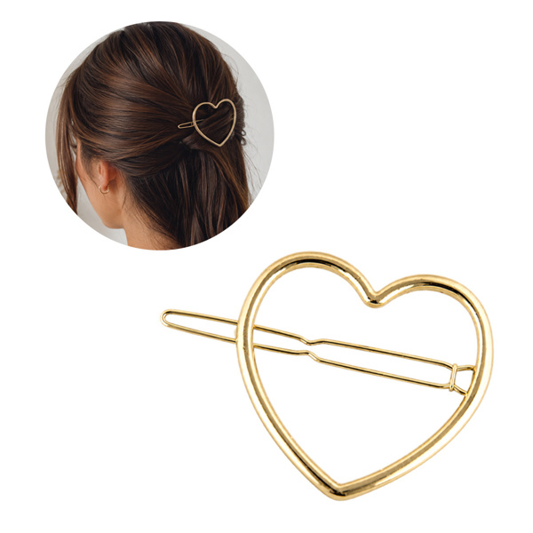 Imagen de Broche Ushas Diseño Corazón Dorado