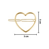 Imagen de Broche Ushas Diseño Corazón Dorado