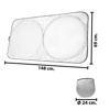 Imagen de Parasol plateado para auto - plegable en bolsa