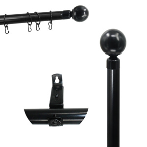 Imagen de Barrote para cortina Con puntero 1-2 mts Incluye 16 argollas