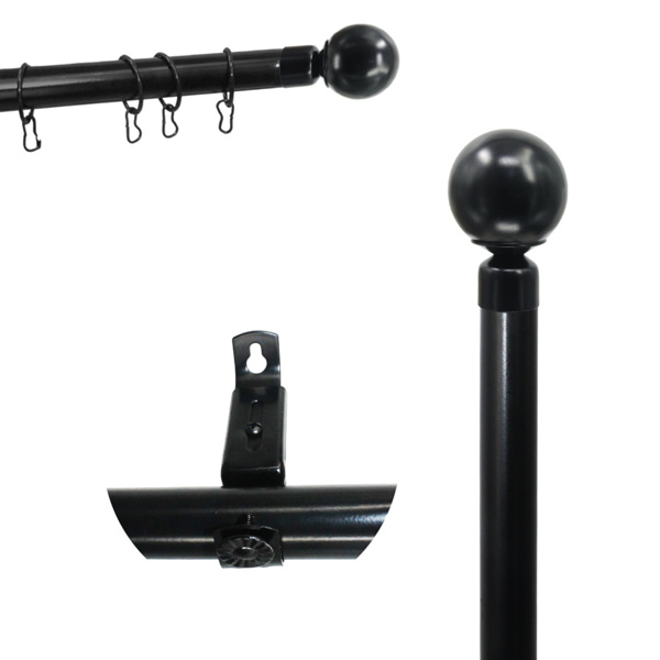 Imagen de Barrote para cortina Con puntero 1,5-3 mts Incluye 24 argollas