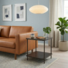Imagen de Mesa living con estante y vidrio superior-2 colores