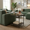 Imagen de Mesa living con estante y vidrio superior-2 colores