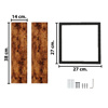 Imagen de Repisa Pared Set x 2 Estantes flotantes con marco