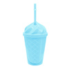 Imagen de Vaso plástico con tapa y sorbitos helado