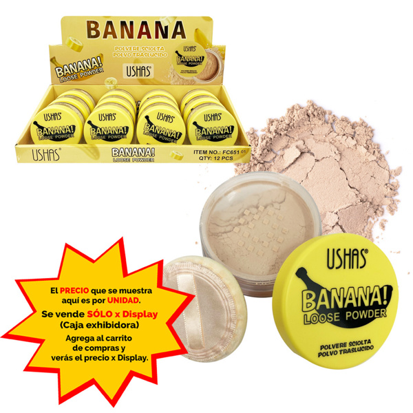 Imagen de Polvo traslucido Ushas - banana -FC651-01