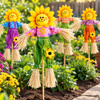 Imagen de Espantapajaro girasol con palito 29 cm para maceta