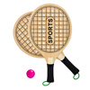 Imagen de Juego paletas de playa en madera + pelota set playa juguete