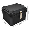 Imagen de Valija para moto con llave y accesorios-45 litros- 43x35x32c