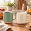 Imagen de Taza ceramica blanco interior 9x8,5cm-varios colores