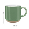 Imagen de Taza ceramica blanco interior 9x8,5cm-varios colores