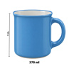 Imagen de Taza ceramica blanco interior borde negro 9,2x8,6cm-varios c