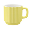 Imagen de Taza ceramica blanco interior ondeado exterior 8x7,5cm-vario