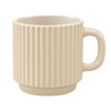Imagen de Taza ceramica blanco interior ondeado exterior 8x7,5cm-vario