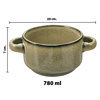 Imagen de Bowl de ceramica con asas 14x7,5cm - varios colores