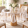 Imagen de Mantel de PVC transparente redondo 152cm