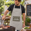 Imagen de Delantal peto poliester algodón 80x60cm-Asado