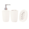 Imagen de Set de Baño Porta jabón líquido, porta cepillos y jabonera  3 piezas