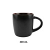 Imagen de Taza ceramica negro mate 8,5x8,5cm-borde color